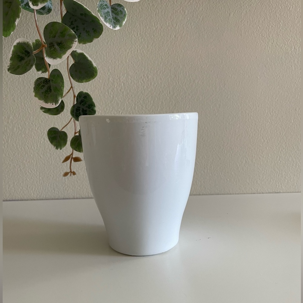 White Plant Pot